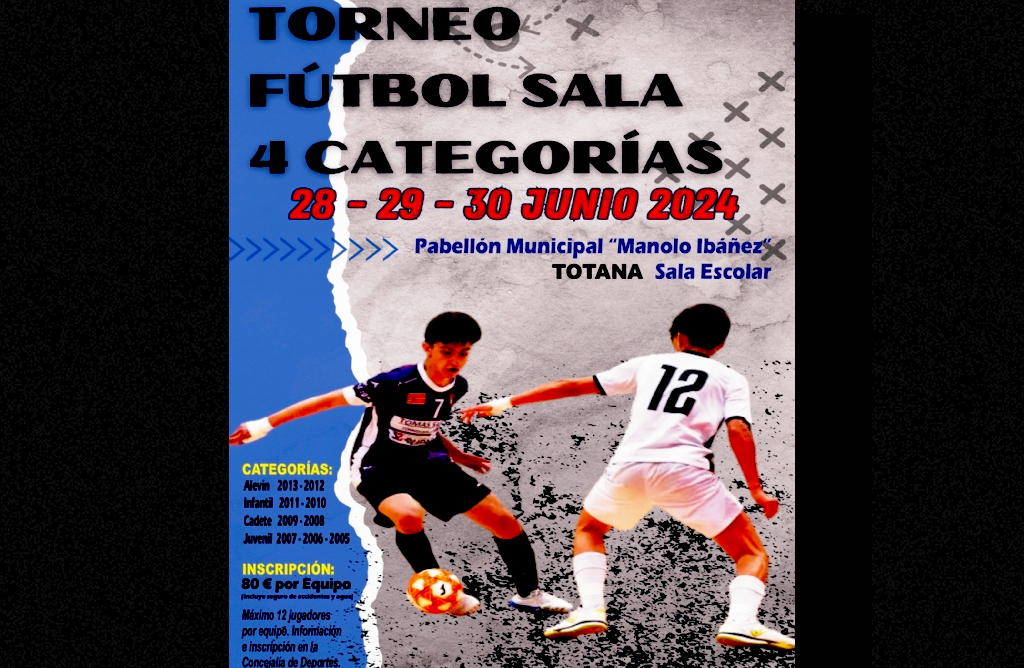 Totana acoger el Torneo Ftbol Sala 